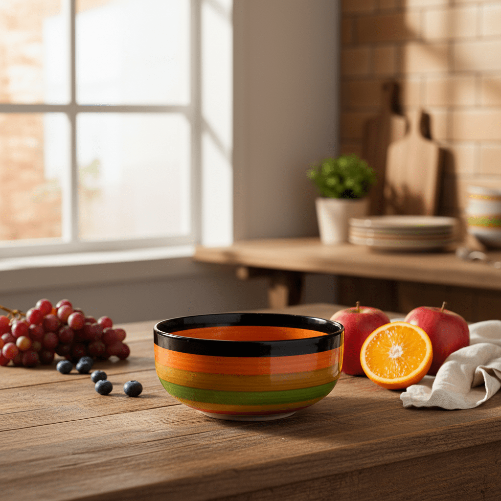 AKDC Ceramic Rainbow Bowl - 17cmX7cm - Multicolor - Al Kabayel Discount CentreAKDC Ceramic Rainbow Bowl - 17cmX7cm - MulticolorBowlsAKDCAl Kabayel Discount Centre