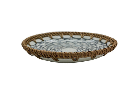 AKDC - Ceramic Rattan Dish 25Cm Rt004 - Al Kabayel Discount CentreAKDC - Ceramic Rattan Dish 25Cm Rt004PlatesAKDCAl Kabayel Discount Centre