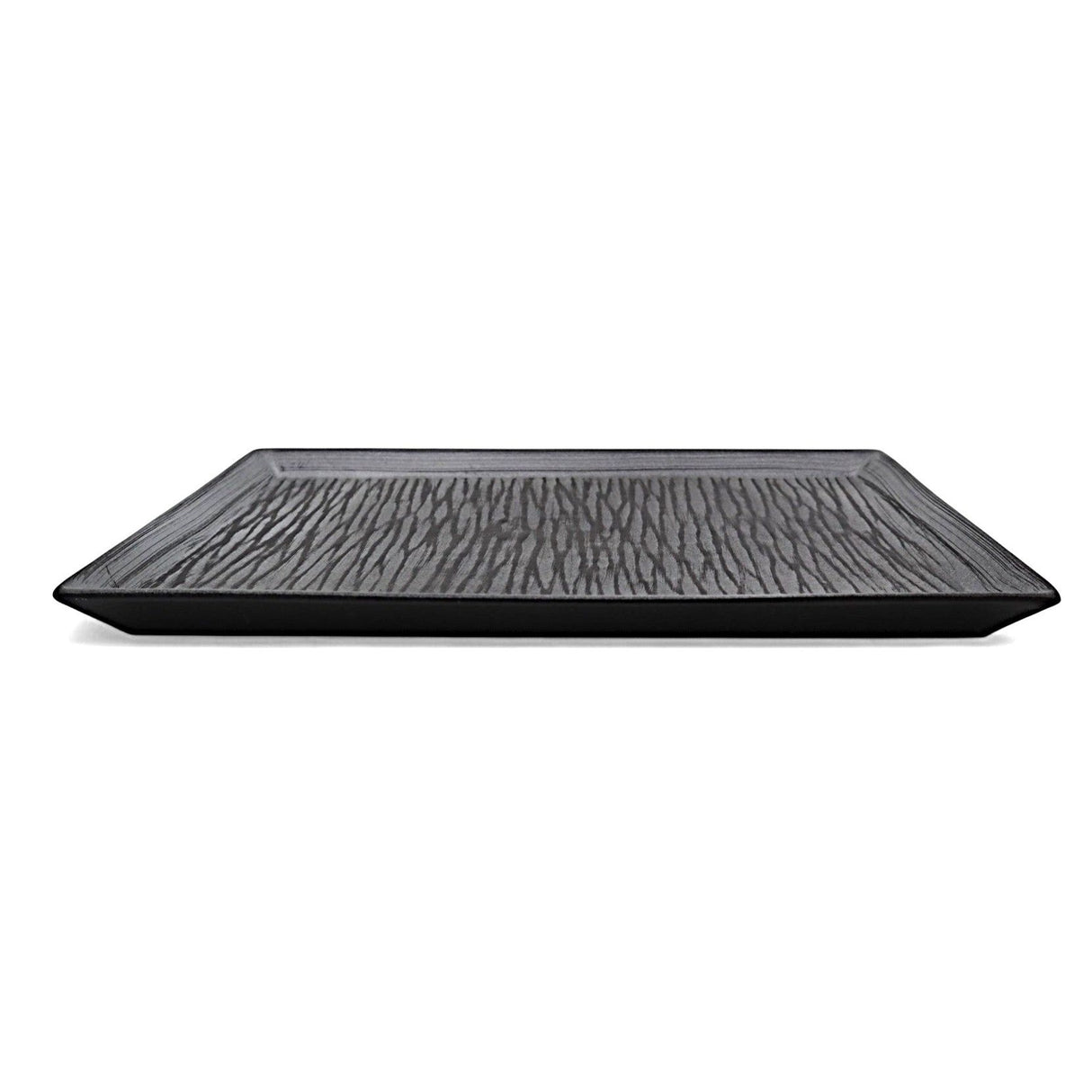 AKDC Ceramic Rectangular Dinner Plate 32.5×21.5 cm – Elegant Gray with Black Detailing - Al Kabayel Discount CentreAKDC Ceramic Rectangular Dinner Plate 32.5×21.5 cm – Elegant Gray with Black DetailingPlatesAKDCAl Kabayel Discount Centre