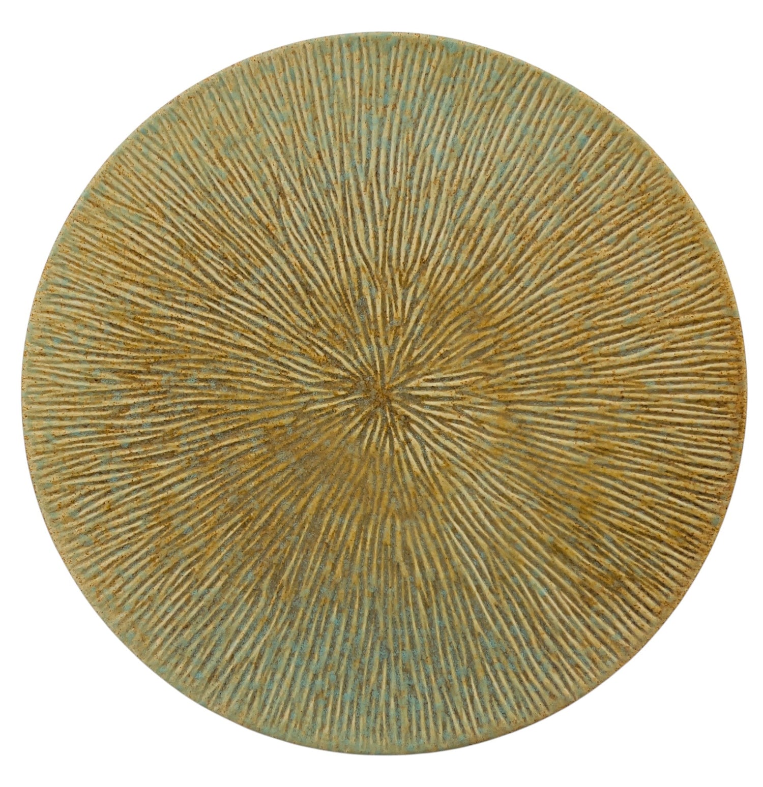 AKDC Ceramic Round Plate 25cm*2cm, Brown/Turquoise Ripple Design - Al Kabayel Discount CentreAKDC Ceramic Round Plate 25cm*2cm, Brown/Turquoise Ripple DesignPlatesAKDCAl Kabayel Discount Centre
