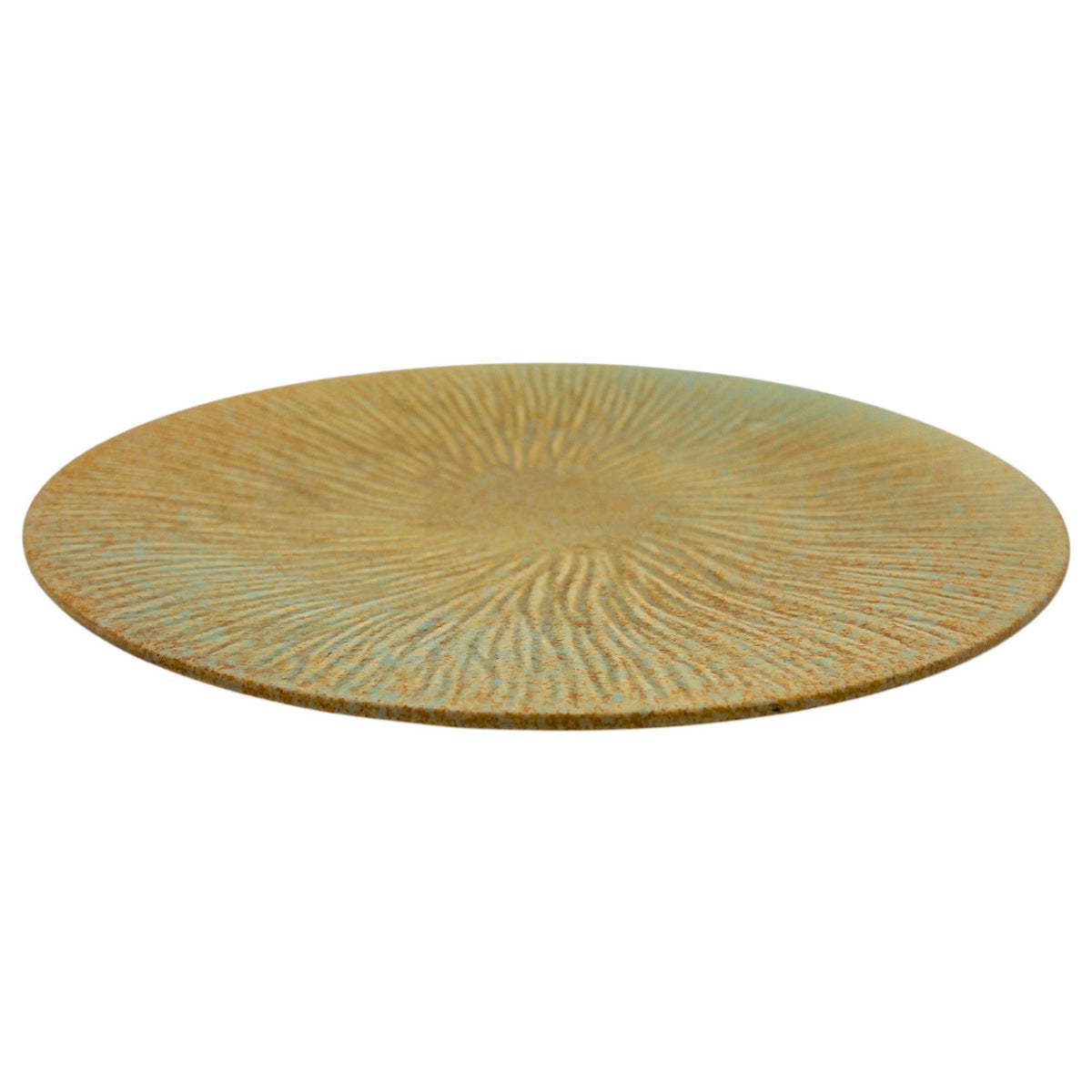 AKDC Ceramic Round Plate 29cm*2cm, Brown/Turquoise Ripple Design - Al Kabayel Discount CentreAKDC Ceramic Round Plate 29cm*2cm, Brown/Turquoise Ripple DesignPlatesAKDCAl Kabayel Discount Centre