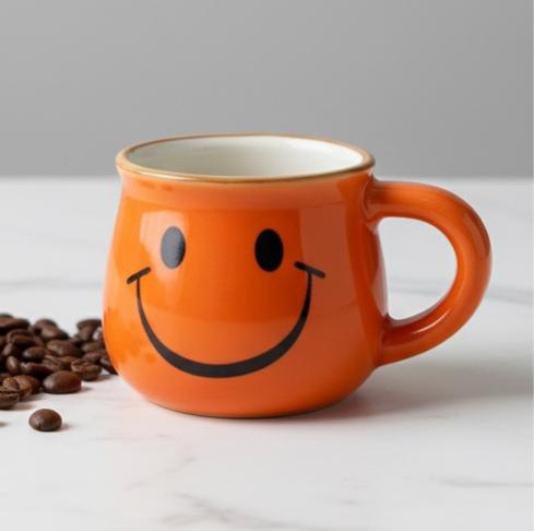 AKDC Ceramic Smile Emoji Coffee Mug 100ml,Blood Orange - Al Kabayel Discount CentreAKDC Ceramic Smile Emoji Coffee Mug 100ml,Blood OrangeMugsAKDCAl Kabayel Discount Centre