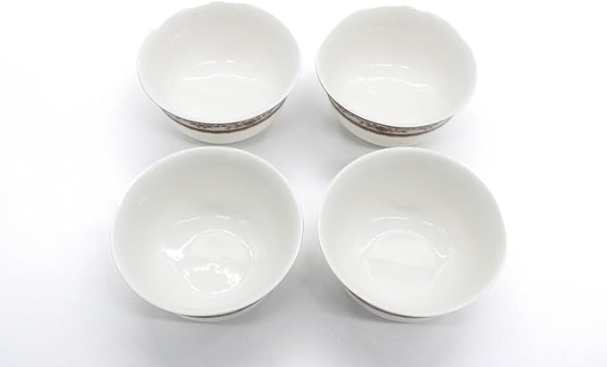 AKDC Ceramic Soup Bowl set of 4 White/Golden - Al Kabayel Discount CentreAKDC Ceramic Soup Bowl set of 4 White/GoldenBowlsAKDCAl Kabayel Discount Centre