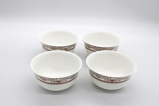 AKDC Ceramic Soup Bowl set of 4 White/Golden - Al Kabayel Discount CentreAKDC Ceramic Soup Bowl set of 4 White/GoldenBowlsAKDCAl Kabayel Discount Centre