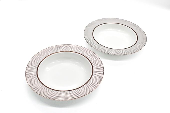 AKDC Ceramic Soup Plate set of 2 Multicolor - Al Kabayel Discount CentreAKDC Ceramic Soup Plate set of 2 MulticolorPlatesAKDCAl Kabayel Discount Centre