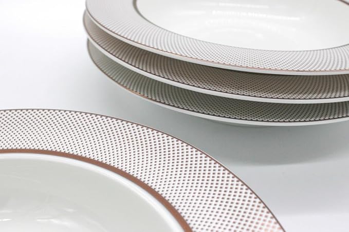 AKDC Ceramic Soup Plate set of 4 Multicolor - Al Kabayel Discount CentreAKDC Ceramic Soup Plate set of 4 MulticolorPlatesAKDCAl Kabayel Discount Centre