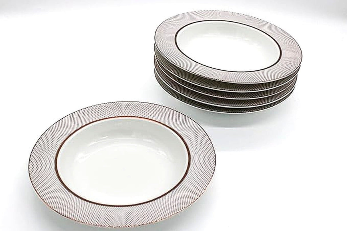 AKDC Ceramic Soup Plate set of 6 Multicolor - Al Kabayel Discount CentreAKDC Ceramic Soup Plate set of 6 MulticolorPlatesAKDCAl Kabayel Discount Centre