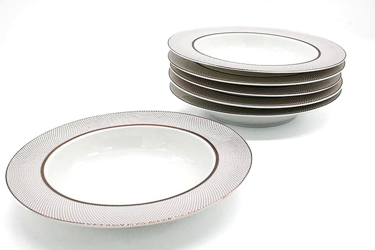 AKDC Ceramic Soup Plate set of 6 Multicolor - Al Kabayel Discount CentreAKDC Ceramic Soup Plate set of 6 MulticolorPlatesAKDCAl Kabayel Discount Centre