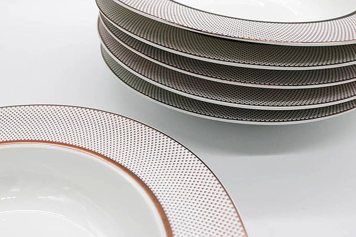 AKDC Ceramic Soup Plate set of 6 Multicolor - Al Kabayel Discount CentreAKDC Ceramic Soup Plate set of 6 MulticolorPlatesAKDCAl Kabayel Discount Centre