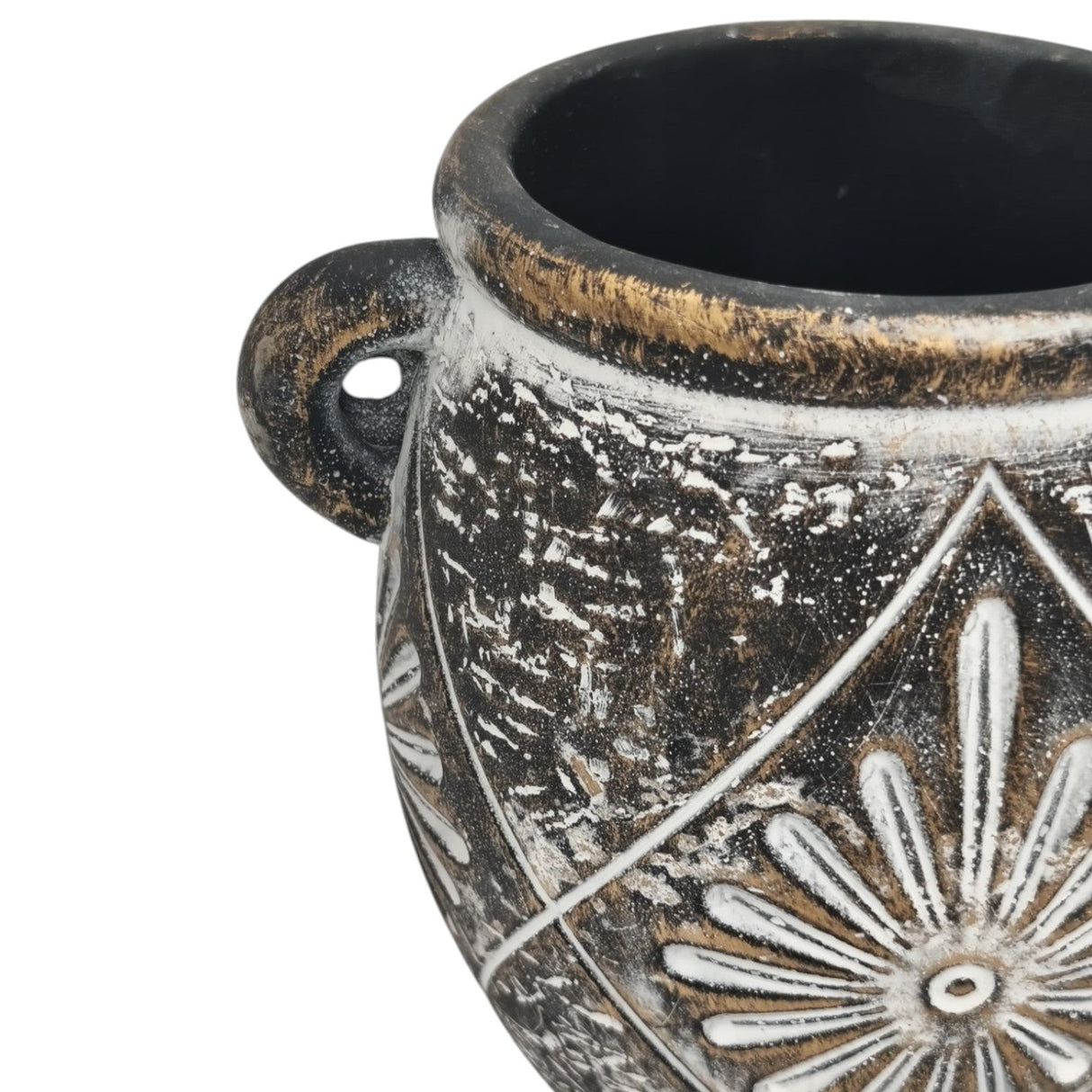 AKDC Ceramic Vase Home Décor Accents Table With Handle - 11cmX9cm - Black - Al Kabayel Discount CentreAKDC Ceramic Vase Home Décor Accents Table With Handle - 11cmX9cm - BlackHome Décor AccentsAKDCAl Kabayel Discount Centre