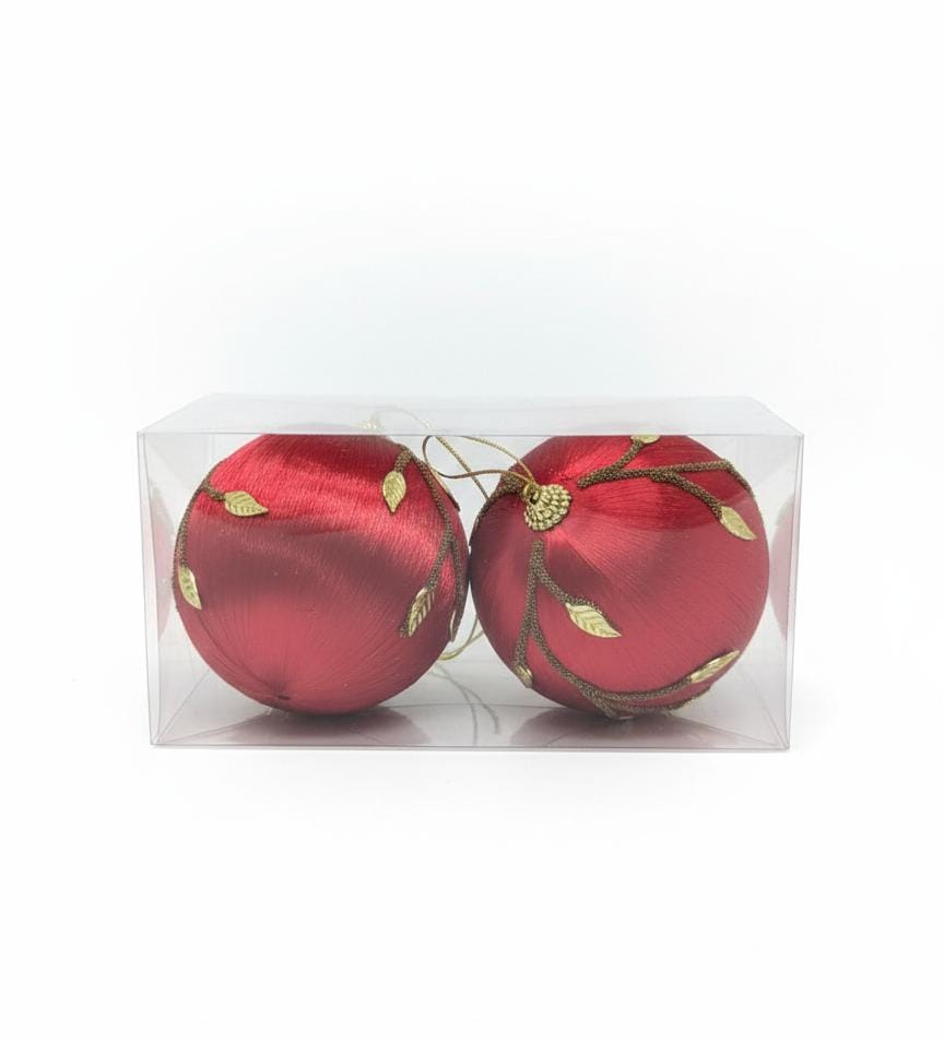 AKDC Christmas 2 - Piece Decorative Hanging Ball Set – 10CM Red & Gold Mix for Tree and Party Decoration - Al Kabayel Discount CentreAKDC Christmas 2 - Piece Decorative Hanging Ball Set – 10CM Red & Gold Mix for Tree and Party DecorationHome Décor AccentsAKDCAl Kabayel Discount Centre