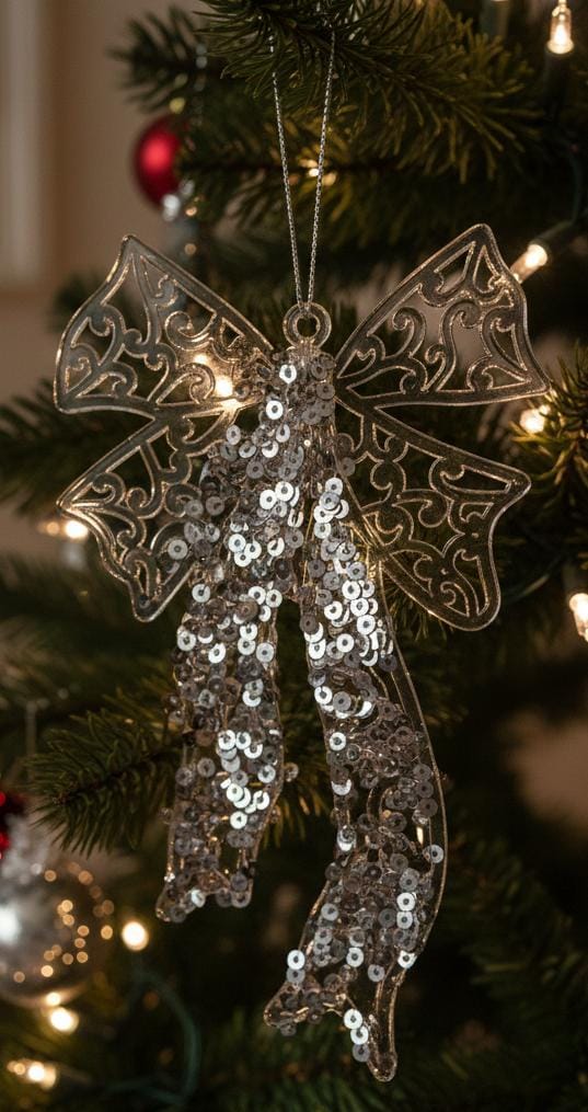 AKDC Christmas Hanging Tree Ornament – Decorative Bowknot Design for Festive Tree & Indoor Décor, 13 cm - Al Kabayel Discount CentreAKDC Christmas Hanging Tree Ornament – Decorative Bowknot Design for Festive Tree & Indoor Décor, 13 cmHome Décor AccentsAKDCAl Kabayel Discount Centre