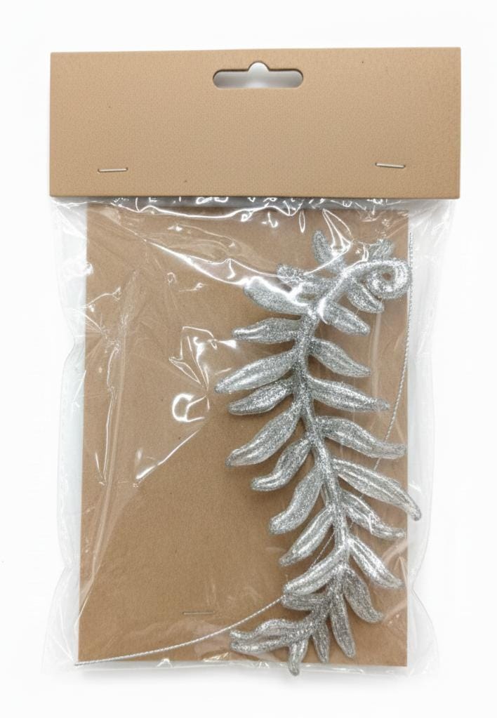 AKDC Christmas Hanging Tree Ornament – Elegant Silver Leaf Design for Festive Home & Tree Decoration, 13 cm - Al Kabayel Discount CentreAKDC Christmas Hanging Tree Ornament – Elegant Silver Leaf Design for Festive Home & Tree Decoration, 13 cmHome Décor AccentsAKDCAl Kabayel Discount Centre