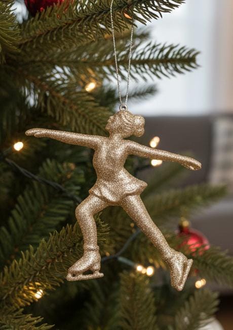 AKDC Christmas Hanging Tree Ornament – Glittery Ice Skater Girl Figurine for Winter Wonderland Décor, 13 cm - Al Kabayel Discount CentreAKDC Christmas Hanging Tree Ornament – Glittery Ice Skater Girl Figurine for Winter Wonderland Décor, 13 cmHome Décor AccentsAKDCAl Kabayel Discount Centre
