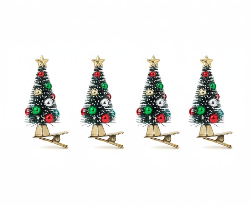 AKDC Christmas Tree Brooch Pin Set – 4 - Piece Festive Holiday Accessories for Clothing, Bags & Gifts - Al Kabayel Discount CentreAKDC Christmas Tree Brooch Pin Set – 4 - Piece Festive Holiday Accessories for Clothing, Bags & GiftsHome Décor AccentsAKDCAl Kabayel Discount Centre