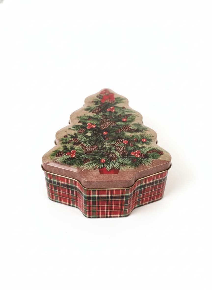 AKDC Christmas Tree Design Gift Box 15 cm – Festive Decorative Storage Box for Holiday Surprises & Presents - Al Kabayel Discount CentreAKDC Christmas Tree Design Gift Box 15 cm – Festive Decorative Storage Box for Holiday Surprises & PresentsHome Décor AccentsAKDCAl Kabayel Discount Centre