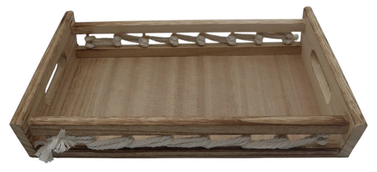 AKDC Classic Compact Wooden Utility Tray – Handcrafted for Serving Snacks, Organizing Items, or Decorative Use, 30×18×5 cm - Al Kabayel Discount CentreAKDC Classic Compact Wooden Utility Tray – Handcrafted for Serving Snacks, Organizing Items, or Decorative Use, 30×18×5 cmServing TraysAKDCAl Kabayel Discount Centre