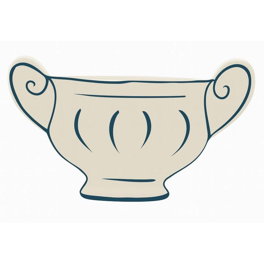 AKDC Classic Urn Style Clay Flower Vase 28cm*5cm*16.5cm, White and Blue - Al Kabayel Discount CentreAKDC Classic Urn Style Clay Flower Vase 28cm*5cm*16.5cm, White and BlueFlower/Plant PotsAKDCAl Kabayel Discount Centre