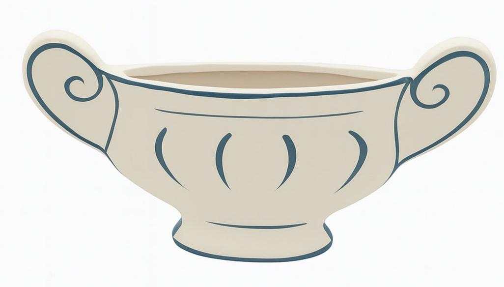 AKDC Classic Urn Style Clay Flower Vase 38cm*6.5cm*22.5cm, White and Blue - Al Kabayel Discount CentreAKDC Classic Urn Style Clay Flower Vase 38cm*6.5cm*22.5cm, White and BlueFlower/Plant PotsAKDCAl Kabayel Discount Centre