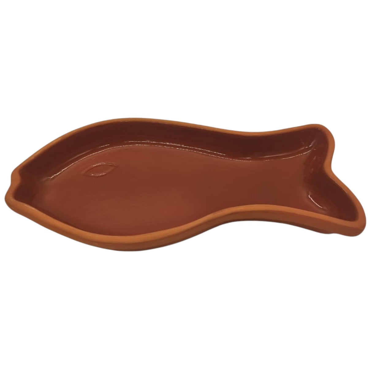 AKDC Clay Fish Cooking Pan Earthenware Pan Terracotta Pots for Cooking Fishes, Mexican Cookware, Moroccan Pottery for Cooking Fishes - 34cmX17.5cm - Clay - Al Kabayel Discount CentreAKDC Clay Fish Cooking Pan Earthenware Pan Terracotta Pots for Cooking Fishes, Mexican Cookware, Moroccan Pottery for Cooking Fishes - 34cmX17.5cm - ClayFrying Pans & SkilletsAKDCAl Kabayel Discount Centre
