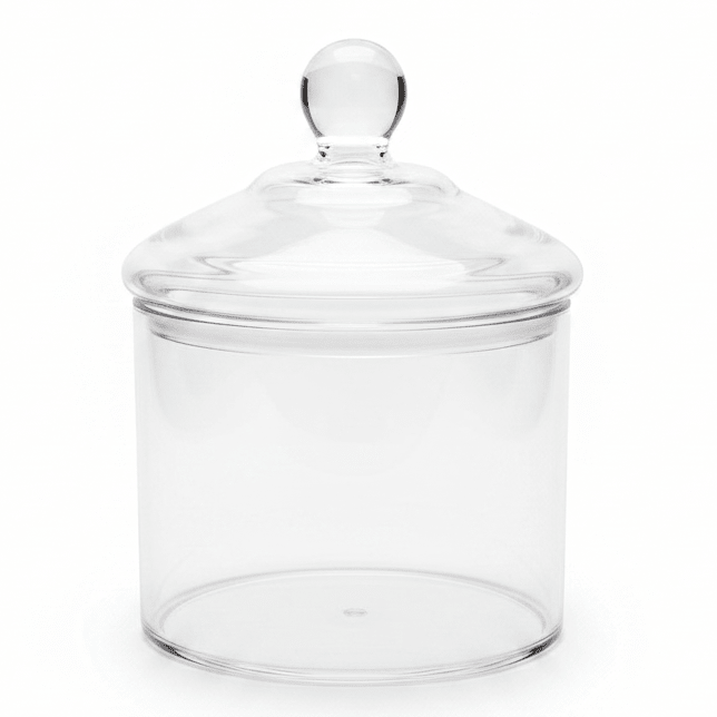 AKDC Clear Acrylic Candy Jar with Lid Transparent Serving and Storage Container 15 × 12 cm - Al Kabayel Discount CentreAKDC Clear Acrylic Candy Jar with Lid Transparent Serving and Storage Container 15 × 12 cmJars & Food SaversAKDCAl Kabayel Discount Centre