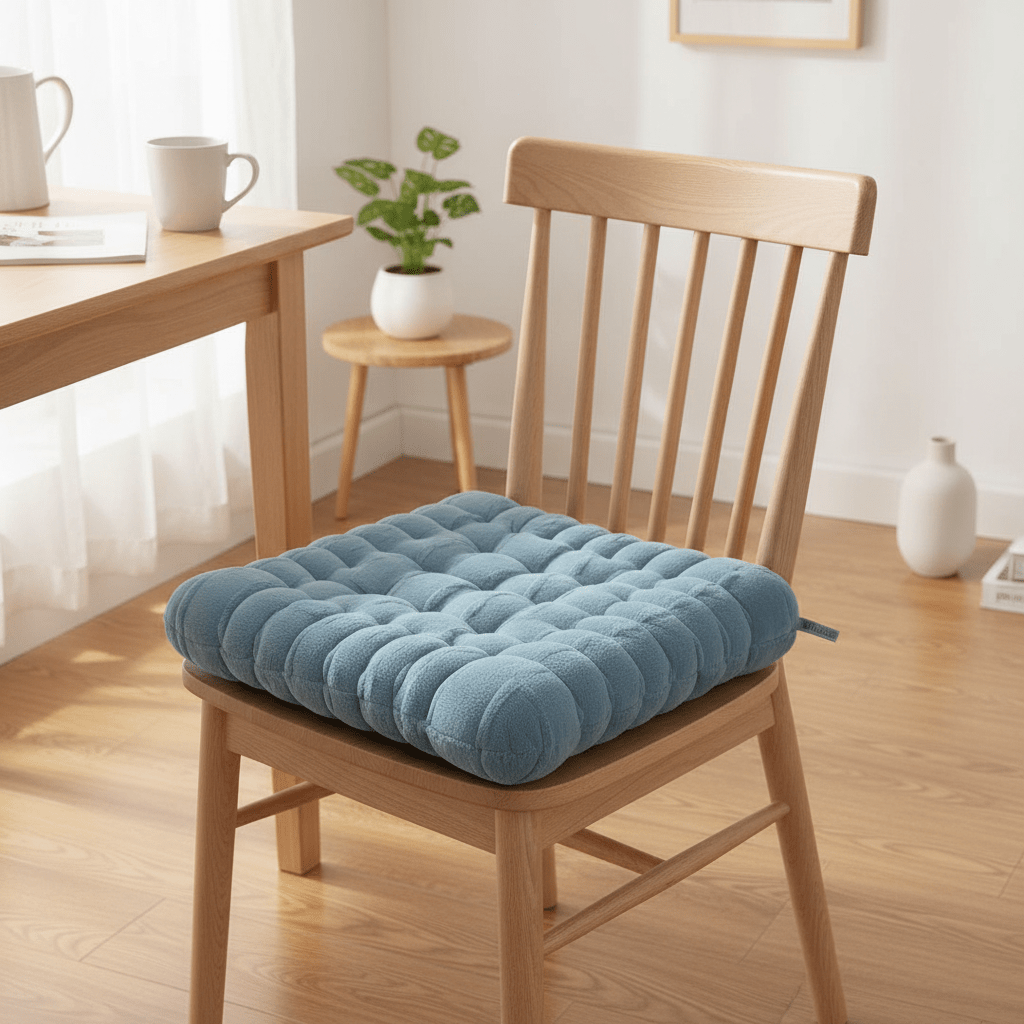 AKDC Comfortable Plush Dusty Blue Square Chair Cushion Soft Supportive Seat Pad for Office Dining and Home Chairs 40 × 40 cm - Al Kabayel Discount CentreAKDC Comfortable Plush Dusty Blue Square Chair Cushion Soft Supportive Seat Pad for Office Dining and Home Chairs 40 × 40 cmFloor Pillows & CushionsAKDCAl Kabayel Discount Centre