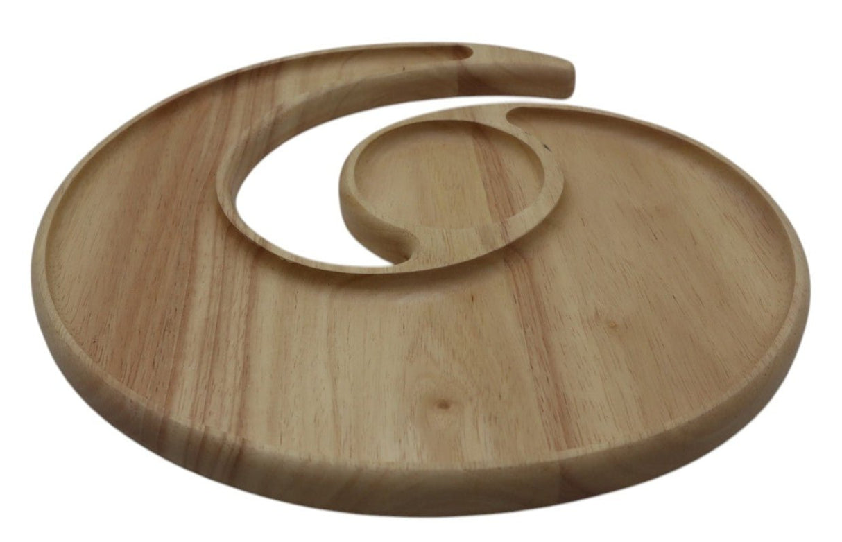 AKDC Contemporary Round Wooden Serving Tray with Artistic Detailing – Ideal for Modern Kitchens, Parties, or Décor, 30×2.5 cm - Al Kabayel Discount CentreAKDC Contemporary Round Wooden Serving Tray with Artistic Detailing – Ideal for Modern Kitchens, Parties, or Décor, 30×2.5 cmServing TraysAKDCAl Kabayel Discount Centre