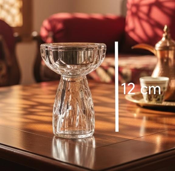 AKDC Crystal Incense Burner 12cm with Silver Touch – Stylish Home Décor Aroma Holder, Elegant Crystal Incense Burner for Modern Homes, Offices & Prayer Rooms - Al Kabayel Discount CentreAKDC Crystal Incense Burner 12cm with Silver Touch – Stylish Home Décor Aroma Holder, Elegant Crystal Incense Burner for Modern Homes, Offices & Prayer RoomsHome Décor AccentsAKDCAl Kabayel Discount Centre