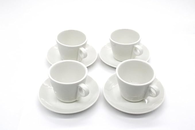 AKDC Cup and Saucer Set (4 Pieces) - Compact and Elegant - set of 4 - Al Kabayel Discount CentreAKDC Cup and Saucer Set (4 Pieces) - Compact and Elegant - set of 4Tea CupsAKDCAl Kabayel Discount Centre