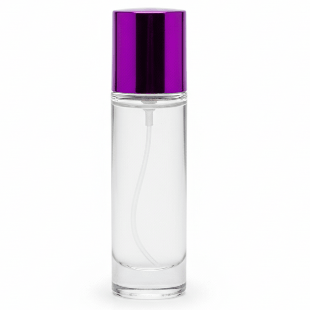 AKDC cylindrical 30ml refillable glass perfume bottle with purple cap modern stylish fragrance container gift - Al Kabayel Discount CentreAKDC cylindrical 30ml refillable glass perfume bottle with purple cap modern stylish fragrance container giftPerfume BottlesAKDCAl Kabayel Discount Centre
