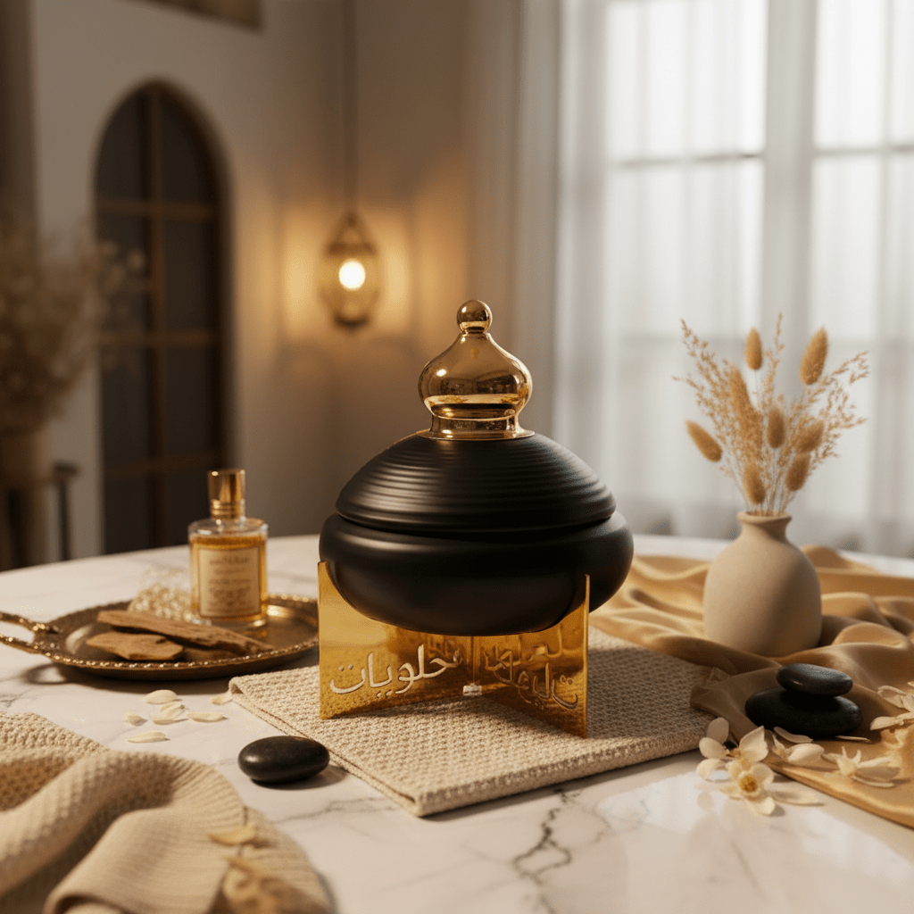 AKDC Decorative Metal Candy Jar with Lid and Raised Stand – Elegant Black and Gold Finish Storage Jar for Sweets, Dry Fruits and Home Display, Size 22 × 18 cm - Al Kabayel Discount CentreAKDC Decorative Metal Candy Jar with Lid and Raised Stand – Elegant Black and Gold Finish Storage Jar for Sweets, Dry Fruits and Home Display, Size 22 × 18 cmJars & Food SaversAKDCAl Kabayel Discount Centre