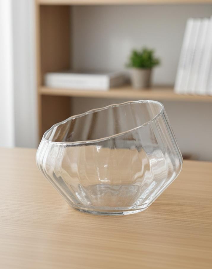 AKDC Decorative Transparent Glass Vase – 13×18 cm Modern Home Accent - Al Kabayel Discount CentreAKDC Decorative Transparent Glass Vase – 13×18 cm Modern Home AccentFlower/Plant PotsAKDCAl Kabayel Discount Centre