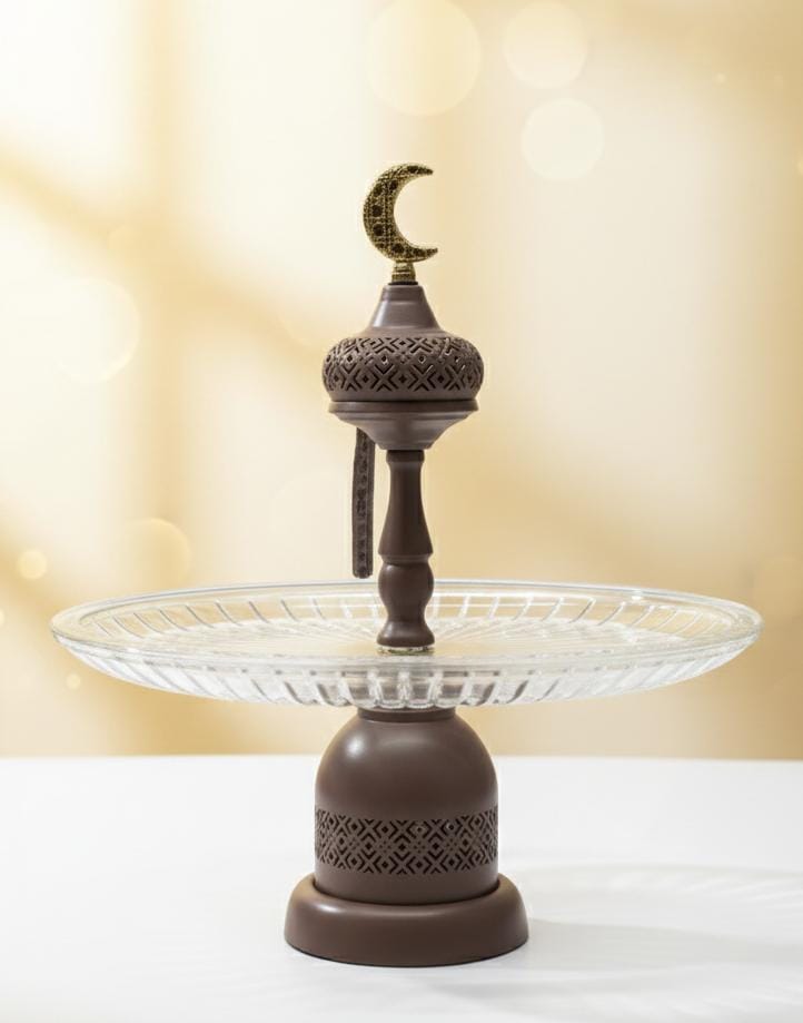 AKDC Deluxe Metal Serving Tray Brown 35×23×38 cm – Ramadan Limited Edition - Al Kabayel Discount CentreAKDC Deluxe Metal Serving Tray Brown 35×23×38 cm – Ramadan Limited EditionServing TraysAKDCAl Kabayel Discount Centre