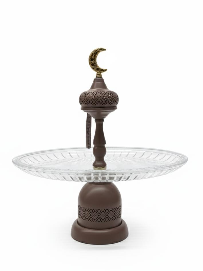 AKDC Deluxe Metal Serving Tray Brown 35×23×38 cm – Ramadan Limited Edition - Al Kabayel Discount CentreAKDC Deluxe Metal Serving Tray Brown 35×23×38 cm – Ramadan Limited EditionServing TraysAKDCAl Kabayel Discount Centre