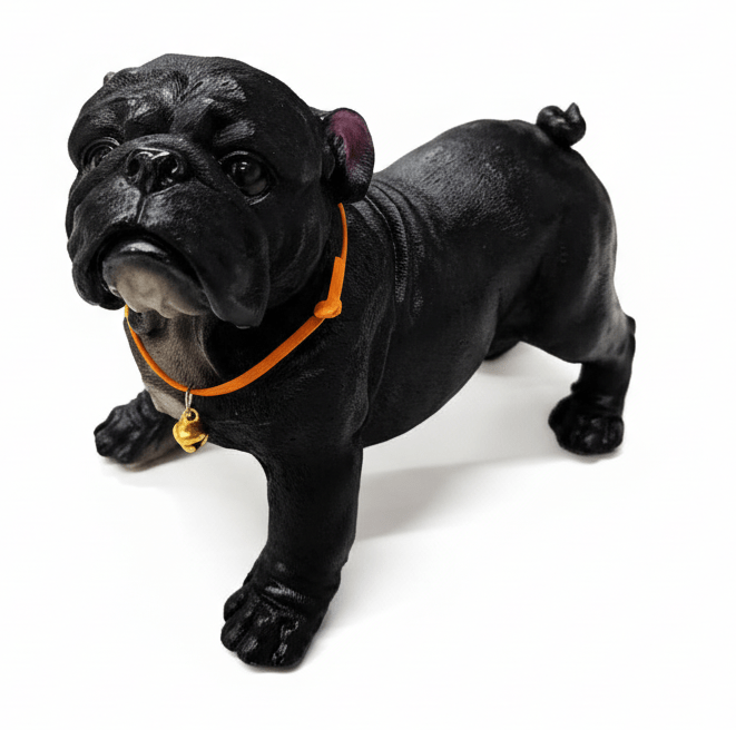 AKDC Designer Black Polyresin Dog Figurine – Stylish Contemporary Tabletop Animal Décor for Home & Office, 18 × 15 cm - Al Kabayel Discount CentreAKDC Designer Black Polyresin Dog Figurine – Stylish Contemporary Tabletop Animal Décor for Home & Office, 18 × 15 cmHome Décor AccentsAKDCAl Kabayel Discount Centre