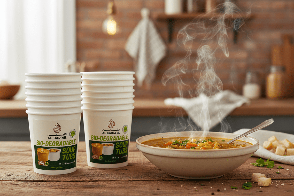 AKDC Disposable Paper Soup Tubs 16oz – 10 Piece Set - Al Kabayel Discount CentreAKDC Disposable Paper Soup Tubs 16oz – 10 Piece SetDisposablesAKDCAl Kabayel Discount Centre