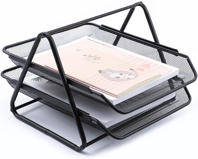 AKDC Document Tray 2Tier A4 Metal tray Office Desk Organizer - Al Kabayel Discount CentreAKDC Document Tray 2Tier A4 Metal tray Office Desk OrganizerDocument TraysAKDCAl Kabayel Discount Centre