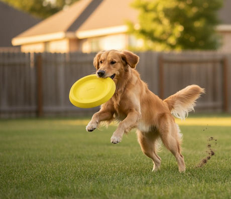 AKDC Dogs Frisbee 21cm, Yellow - Al Kabayel Discount CentreAKDC Dogs Frisbee 21cm, YellowPet SuppliesAKDCAl Kabayel Discount Centre
