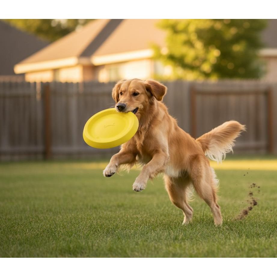 AKDC Dogs Frisbee 21cm, Yellow - Al Kabayel Discount CentreAKDC Dogs Frisbee 21cm, YellowPet SuppliesAKDCAl Kabayel Discount Centre