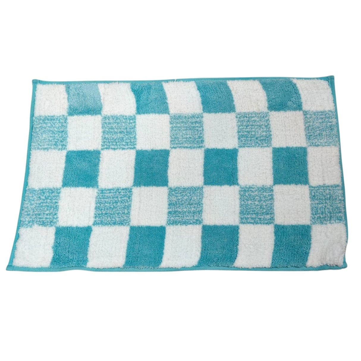 AKDC Door Mat Soft Absorbent Floor Mat Kitchen Bathroom Rug, Entryway Rug,Anti Slip Mat Outside Inside(80cmX50cm) - Cyan&White. - Al Kabayel Discount CentreAKDC Door Mat Soft Absorbent Floor Mat Kitchen Bathroom Rug, Entryway Rug,Anti Slip Mat Outside Inside(80cmX50cm) - Cyan&White.DoormatsAKDCAl Kabayel Discount Centre