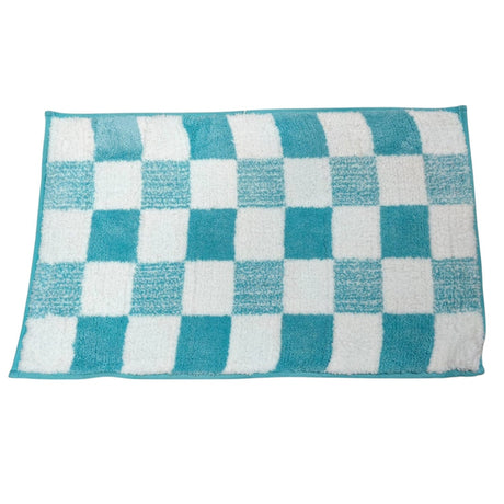 AKDC Door Mat Soft Absorbent Floor Mat Kitchen Bathroom Rug, Entryway Rug,Anti Slip Mat Outside Inside(80cmX50cm) - Cyan&White. - Al Kabayel Discount CentreAKDC Door Mat Soft Absorbent Floor Mat Kitchen Bathroom Rug, Entryway Rug,Anti Slip Mat Outside Inside(80cmX50cm) - Cyan&White.DoormatsAKDCAl Kabayel Discount Centre