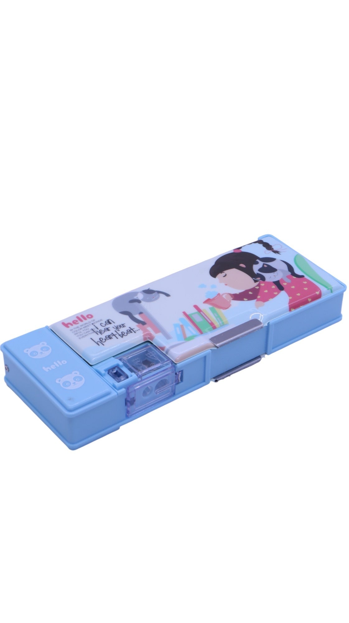 AKDC Double Sided magnet Pencil Box with LED Lamp and Sharpner Blue - Al Kabayel Discount CentreAKDC Double Sided magnet Pencil Box with LED Lamp and Sharpner BluePencil CasesAKDCAl Kabayel Discount Centre