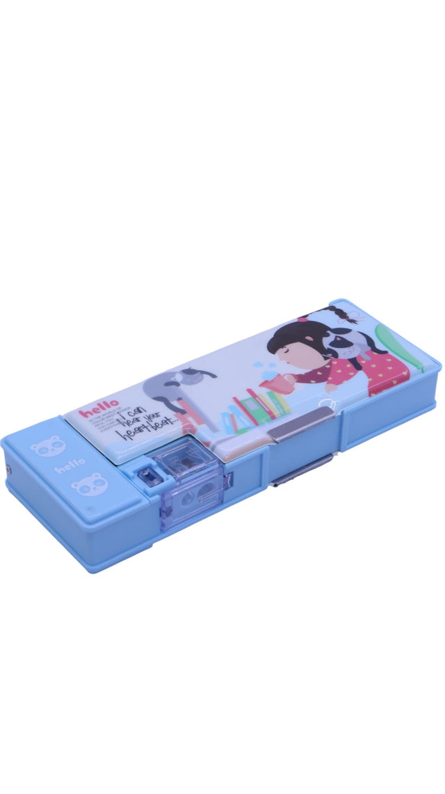 AKDC Double Sided magnet Pencil Box with LED Lamp and Sharpner Blue - Al Kabayel Discount CentreAKDC Double Sided magnet Pencil Box with LED Lamp and Sharpner BluePencil CasesAKDCAl Kabayel Discount Centre