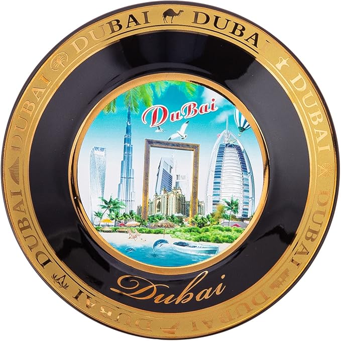 AKDC Dubai Souvenir Plate 11Cm X 11Cm X 1Cm Multi - Colour - Al Kabayel Discount CentreAKDC Dubai Souvenir Plate 11Cm X 11Cm X 1Cm Multi - ColourHome Décor AccentsAKDCAl Kabayel Discount Centre