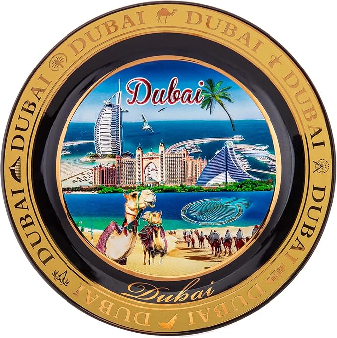 AKDC Dubai Souvenir Plate 20Cm X 20Cm X 3Cm Multi - Colour - Al Kabayel Discount CentreAKDC Dubai Souvenir Plate 20Cm X 20Cm X 3Cm Multi - ColourHome Décor AccentsAKDCAl Kabayel Discount Centre