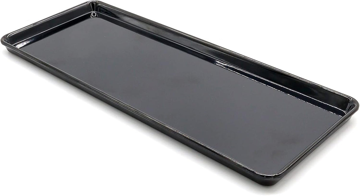 AKDC Dynasty Black Melamine Serving Tray Rectangle, BPA - free, Sleek Black Finish, Ideal to Serve Food, Fruits, Snacks, Dishes, Meals Kitchen Tableware Dining Home Decor. (30x12) - Al Kabayel Discount CentreAKDC Dynasty Black Melamine Serving Tray Rectangle, BPA - free, Sleek Black Finish, Ideal to Serve Food, Fruits, Snacks, Dishes, Meals Kitchen Tableware Dining Home Decor. (30x12)AKDCAl Kabayel Discount Centre