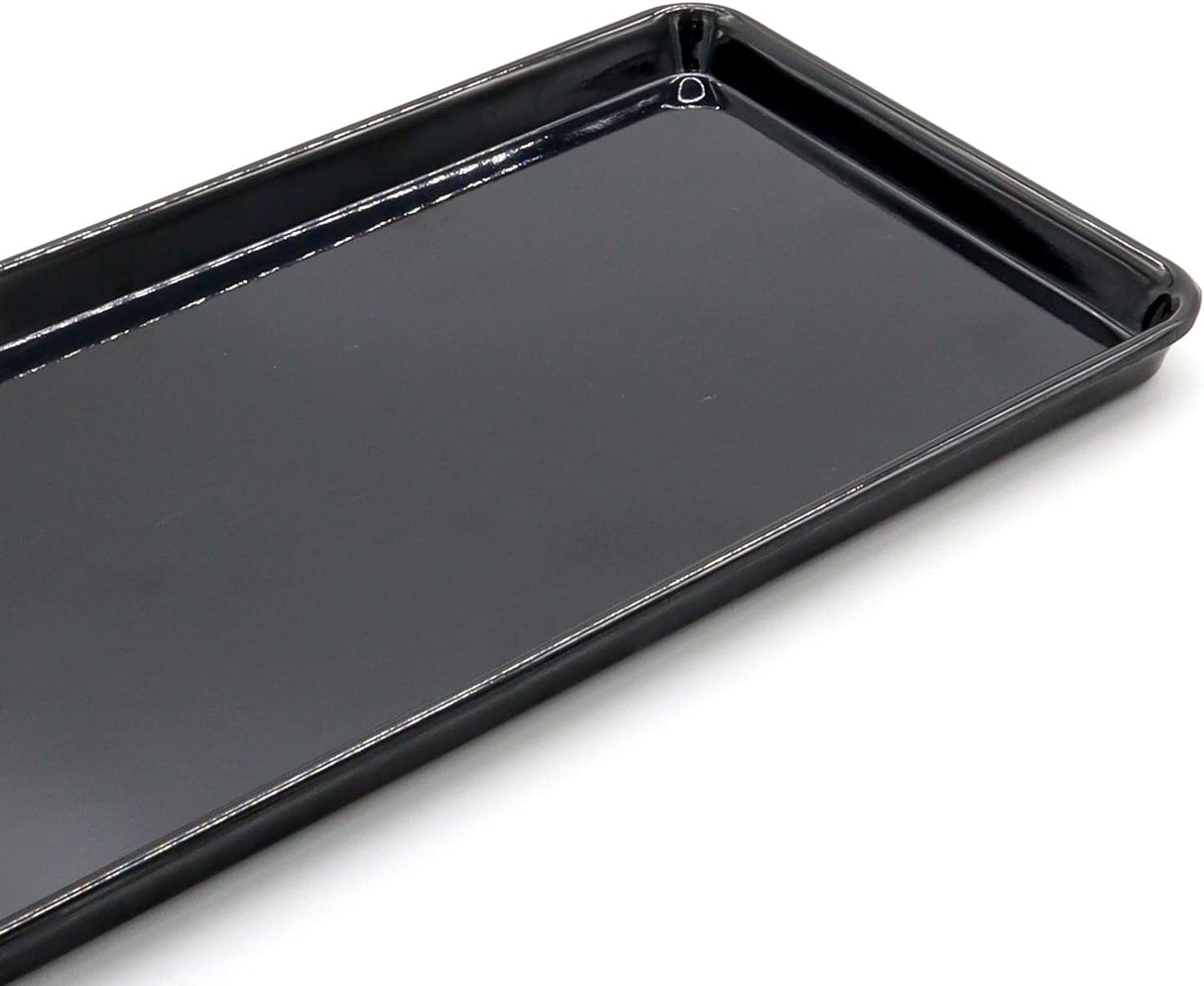 AKDC Dynasty Black Melamine Serving Tray Rectangle, BPA - free, Sleek Black Finish, Ideal to Serve Food, Fruits, Snacks, Dishes, Meals Kitchen Tableware Dining Home Decor. (30x12) - Al Kabayel Discount CentreAKDC Dynasty Black Melamine Serving Tray Rectangle, BPA - free, Sleek Black Finish, Ideal to Serve Food, Fruits, Snacks, Dishes, Meals Kitchen Tableware Dining Home Decor. (30x12)AKDCAl Kabayel Discount Centre