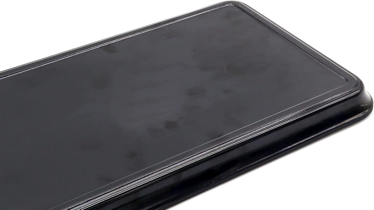 AKDC Dynasty Black Melamine Serving Tray Rectangle, BPA - free, Sleek Black Finish, Ideal to Serve Food, Fruits, Snacks, Dishes, Meals Kitchen Tableware Dining Home Decor. (47x17) - Al Kabayel Discount CentreAKDC Dynasty Black Melamine Serving Tray Rectangle, BPA - free, Sleek Black Finish, Ideal to Serve Food, Fruits, Snacks, Dishes, Meals Kitchen Tableware Dining Home Decor. (47x17)AKDCAl Kabayel Discount Centre