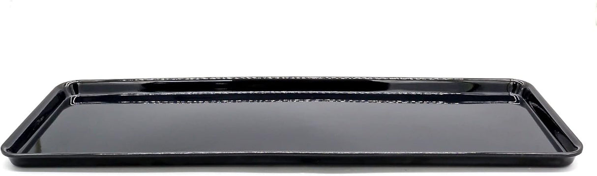 AKDC Dynasty Black Melamine Serving Tray Rectangle, BPA - free, Sleek Black Finish, Ideal to Serve Food, Fruits, Snacks, Dishes, Meals Kitchen Tableware Dining Home Decor. (47x17) - Al Kabayel Discount CentreAKDC Dynasty Black Melamine Serving Tray Rectangle, BPA - free, Sleek Black Finish, Ideal to Serve Food, Fruits, Snacks, Dishes, Meals Kitchen Tableware Dining Home Decor. (47x17)AKDCAl Kabayel Discount Centre