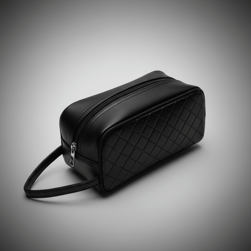 AKDC Elegant Black Artificial Leather Handbag Pouch 22×13 cm Refined Look with Extra Storage Capacity - Al Kabayel Discount CentreAKDC Elegant Black Artificial Leather Handbag Pouch 22×13 cm Refined Look with Extra Storage CapacityPouchesAKDCAl Kabayel Discount Centre